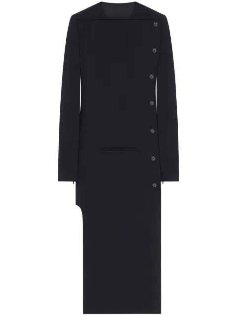 Courrèges buttoned tailored coat Black 424CMA168WO0113