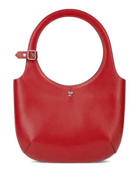 Courrèges Holy leather tote bag Red 224GSA102CR0065