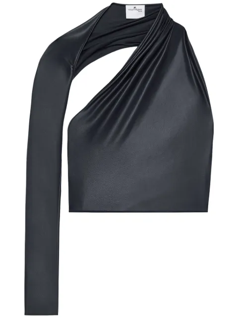 Courrèges cropped top Black 424JTO348PU0046