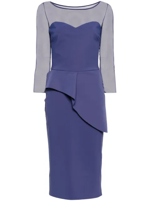 CHIARA BONI La Petite Robe Skip Illusion Bis midi dress Blue SKIPILLUSIONBIS