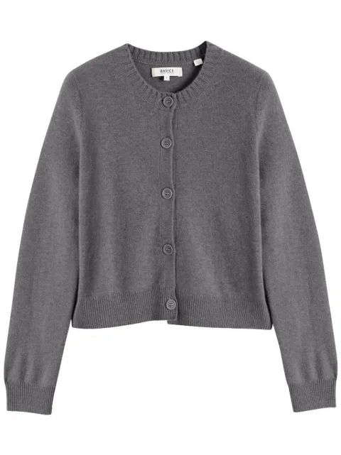 Chinti & Parker crew-neck knitted cardigan Grey KAW2451