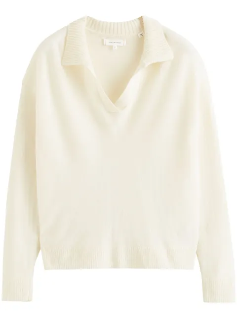 Chinti & Parker V-neck jumper White KAW2449