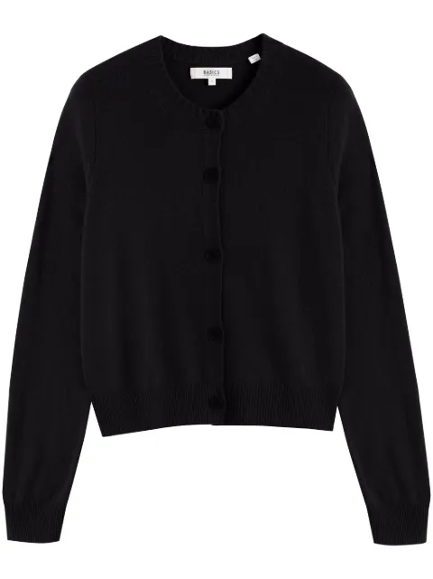 Chinti & Parker crew-neck knitted cardigan Black KAW2451
