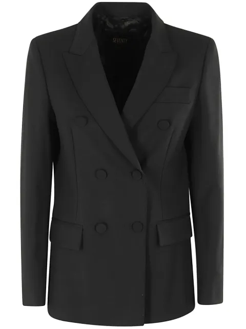 Seventy double-breasted blazer Black AW24GI073610180003095