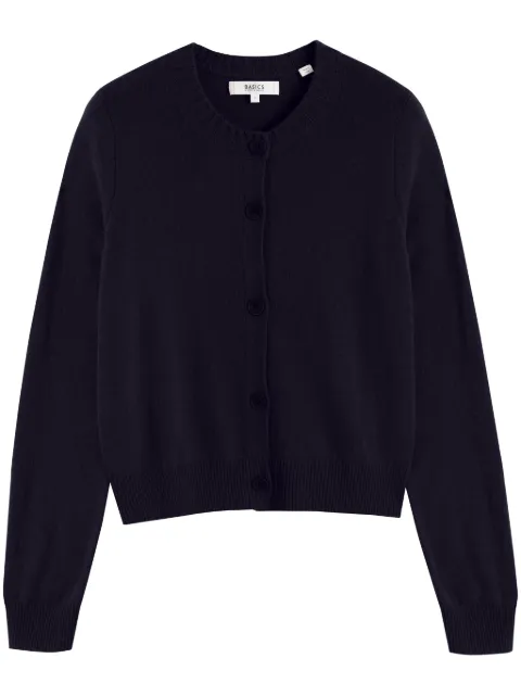 Chinti & Parker crew-neck knitted cardigan Blue KAW2451