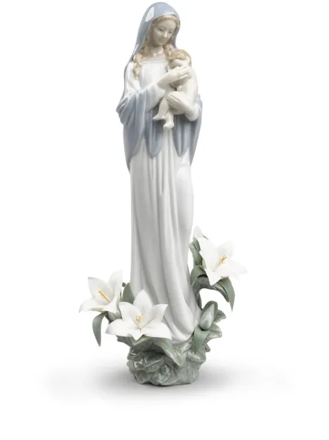 Lladró Madonna Of The Flowers figurine (33cm x 14cm) White 01008322
