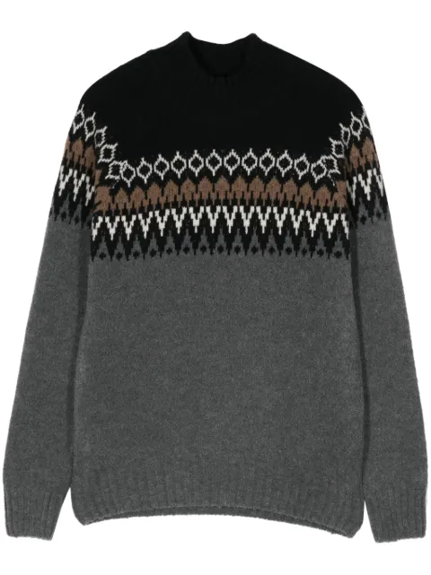 Fileria intarsia-knit sweater Grey 1319324012