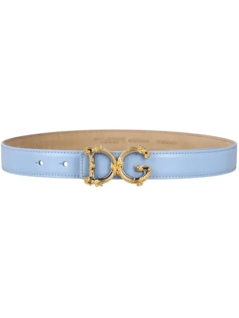 Dolce & Gabbana DG Baroque belt Blue BE1348AZ831