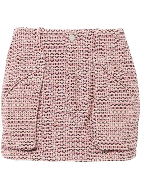 AMIRI tweed mini skirt Pink AWSKCA1011