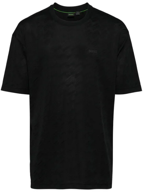 BOSS logo-print T-shirt Black 50514992