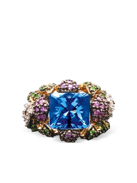Anabela Chan 18kt yellow gold Blueberry gemstone ring Gold AC14DF05RS18YGBS