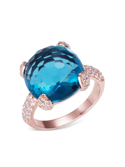 Anabela Chan 18kt rose gold vermeil Sugarloaf faceted topaz ring Pink AC15SL03RSRGBT