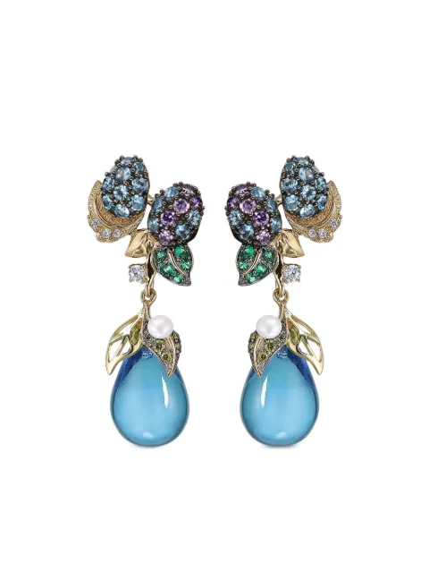 Anabela Chan 18kt yellow gold Blueberry gemstone earrings Gold AC14DF14ES18YGBA