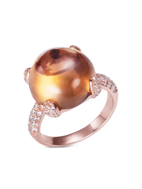Anabela Chan 18kt rose gold vermeil Sugarloaf citrine ring Pink AC15SL04RSRGOC