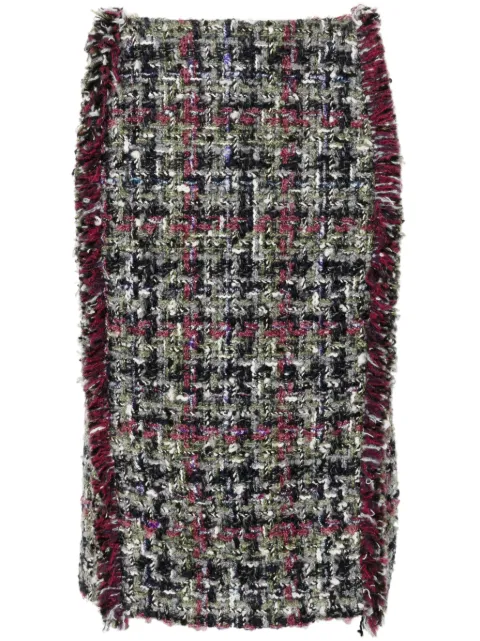 ETRO bouclé midi skirt Grey WRFA005499TT902