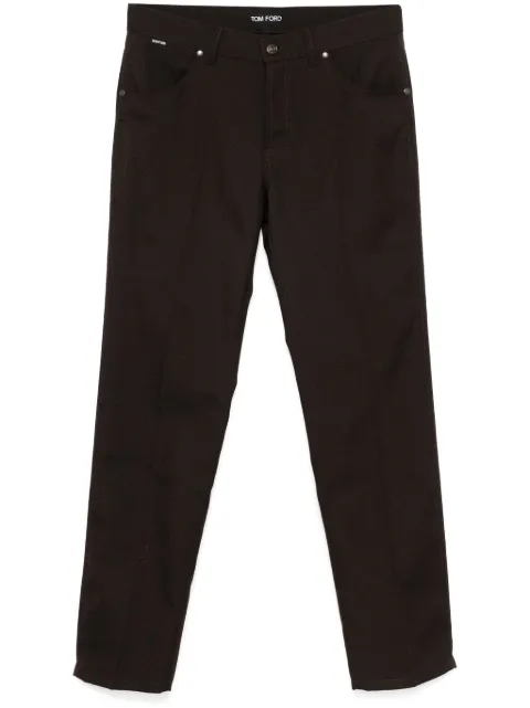 TOM FORD twill trousers Brown SDL002FMN040F24