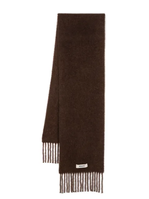 Jacquemus L'Echarpe Carro scarf Brown ACU00572BOT4032