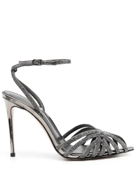 Le Silla 110mm Embrace sandals Grey 2310B100RCPP