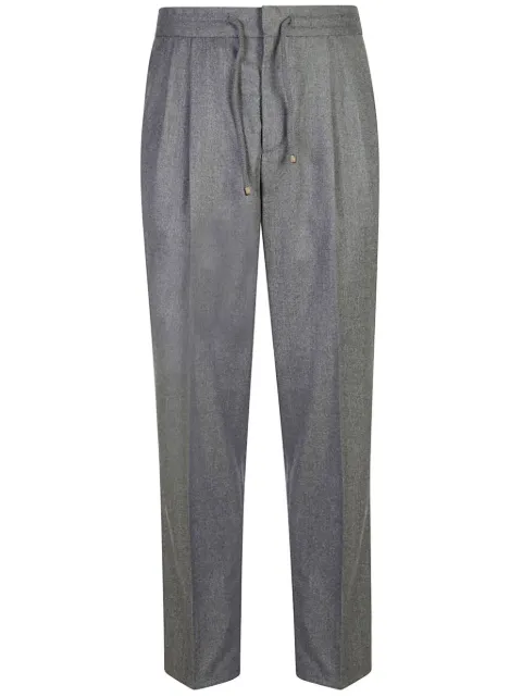 Brunello Cucinelli pleated drawstring-waist trousers Grey ME226E1710C003