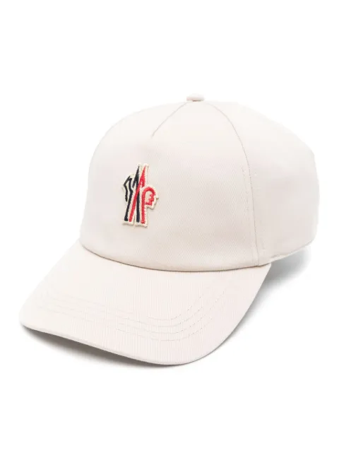 Moncler Grenoble logo patch baseball cap Neutrals K10983B0000104863