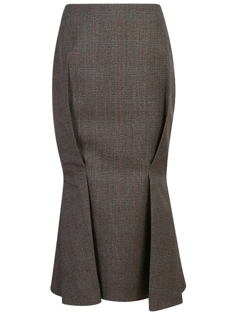 Prada wool flared skirt Brown P120YSOOO1KXT