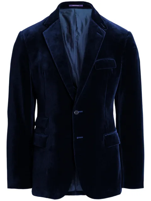 Ralph Lauren Purple Label velvet blazer Blue 798954076001