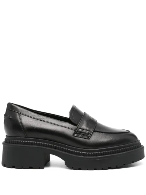 GUESS USA logo-stamp loafers Black FLTFINLEA14