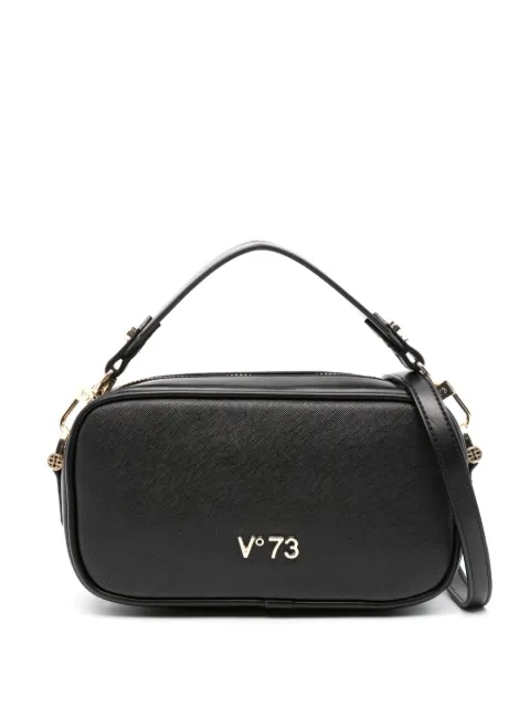 V°73 logo-lettering shoulder bag Black 73BS8BR06
