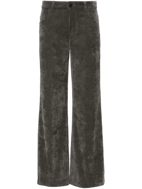 ERMANNO FIRENZE logo-patch palazzo pants Grey D45EP050E4A