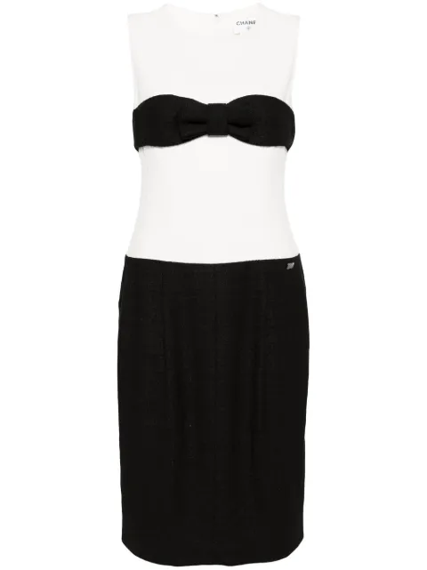 CHANEL Pre-Owned 2009 colour-block dress White CSMI8062
