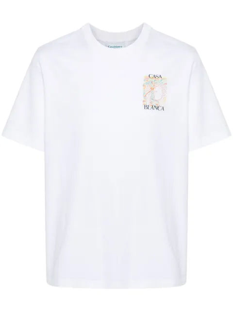 Casablanca Mushroom Goddess T-shirt White MF24JTS001