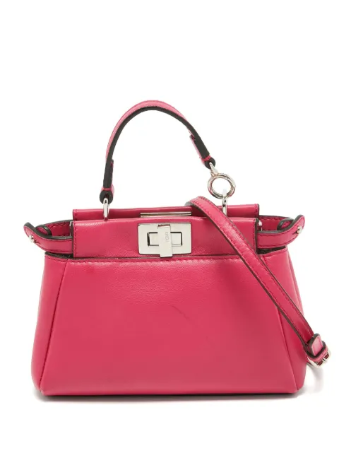 Fendi Pre-Owned 2015 micro Peekaboo two-way bag Pink 922278