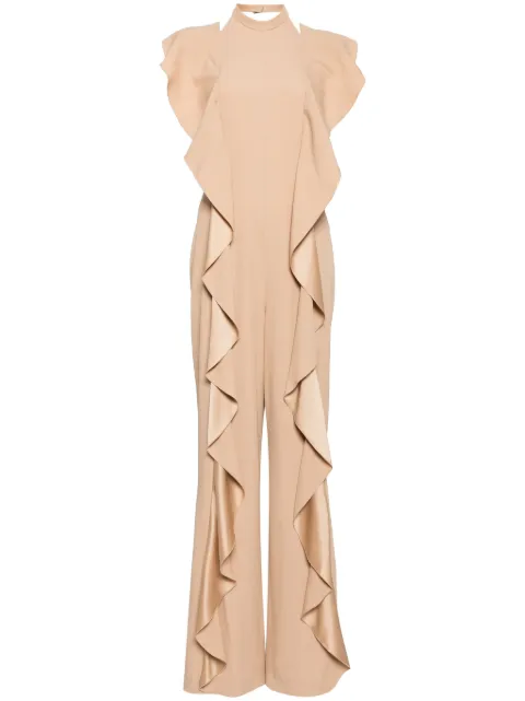 Alberta Ferretti drape jumpsuits Neutrals A04051618