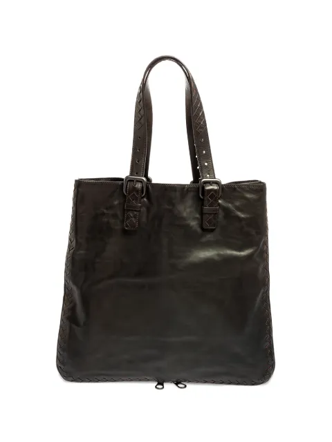 Bottega Veneta Pre-Owned Expandable intrecciato leather tote bag Brown 575338