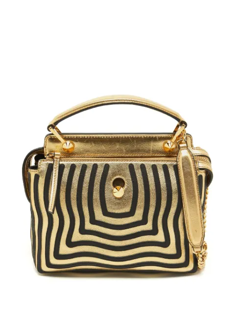 Fendi Pre-Owned 2017 small Dotcom two-way bag Gold 919793