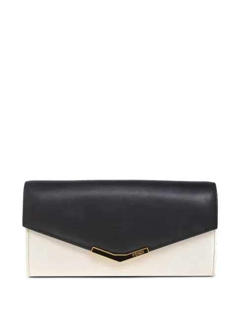 Fendi Pre-Owned envelope leather wallet White 403024