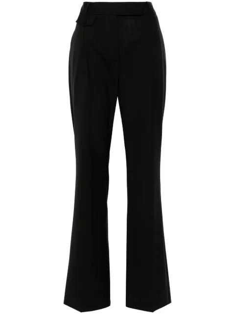 Semicouture pleat-detail trousers Black Y4WI19
