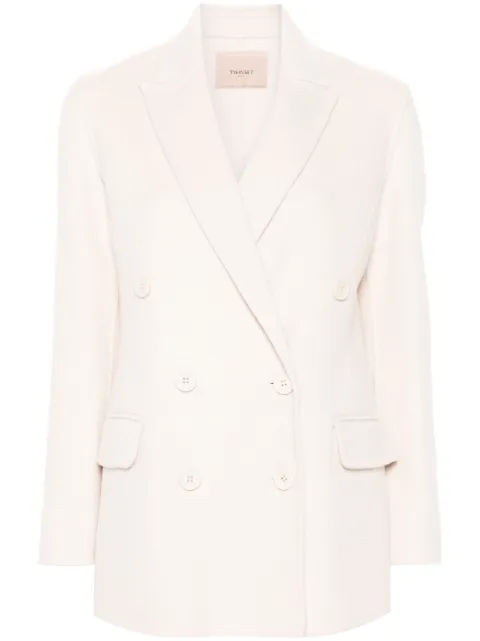 TWINSET double-breasted blazer Pink 242TP2063