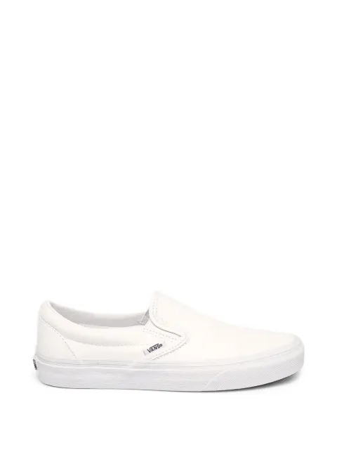 Vans logo-patch slip-on sneakers White VN000EYEW001