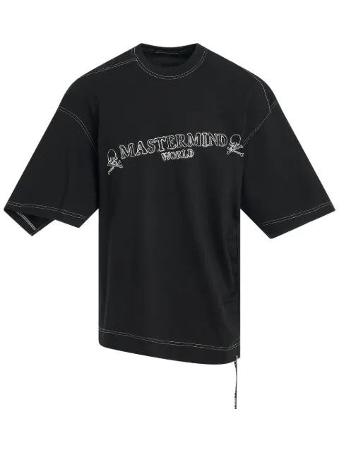 Mastermind World printed cotton T-shirt Black MW24S12TS041