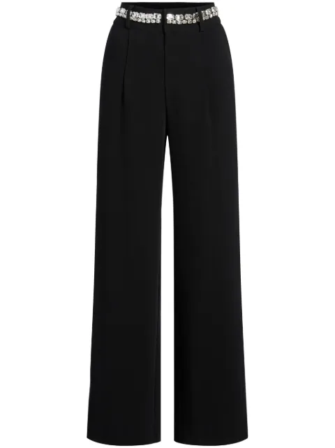 Cinq A Sept rhinestone-embellished Genna trousers Black ZP989A1319Z