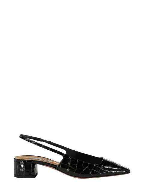 Aquazzura 35mm Ginza slingback pumps Black GNZMIDL0CCX000
