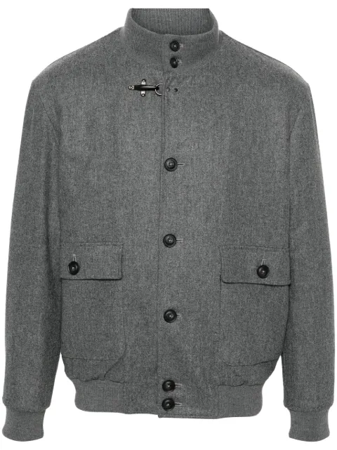 Fay wool bomber jacket Grey NAM11490690WGZ