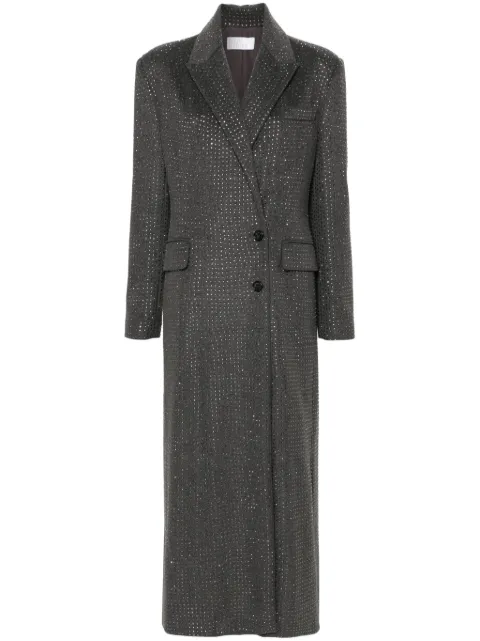 Giuseppe Di Morabito rhinestone-embellished coat Grey 03PFCO047FC03350