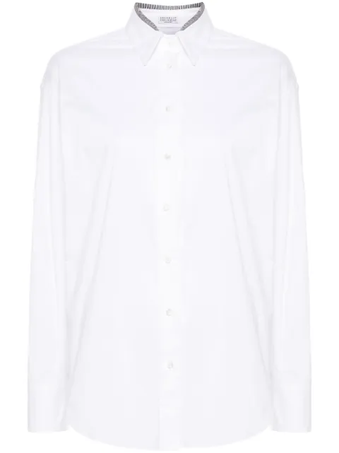Brunello Cucinelli bead-detailed shirt White M0091NQ336C159