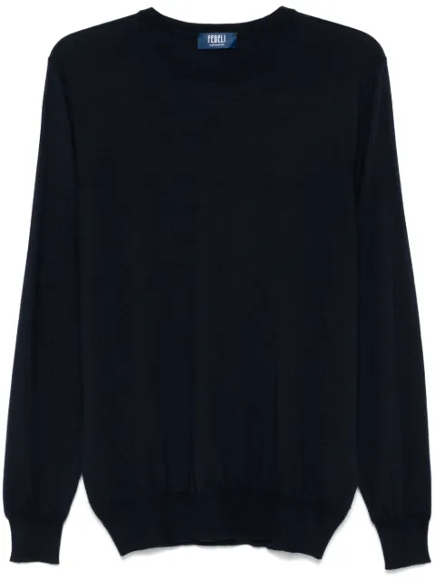 Fedeli Seta sweater Blue 7UI07119