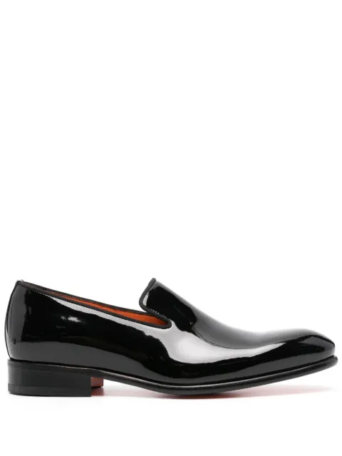 Santoni patent-leather loafers Black MCCR17071BC3JVERN01