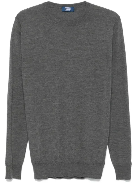 Fedeli Seta sweater Grey 7UI07119
