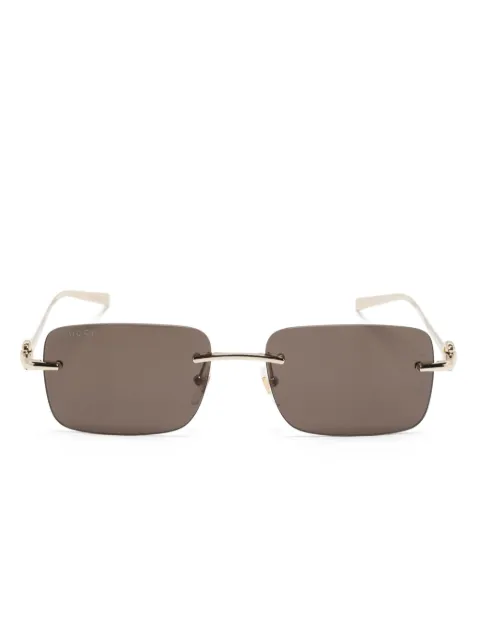 Gucci Eyewear rectangle-frame sunglasses Brown GG1703S