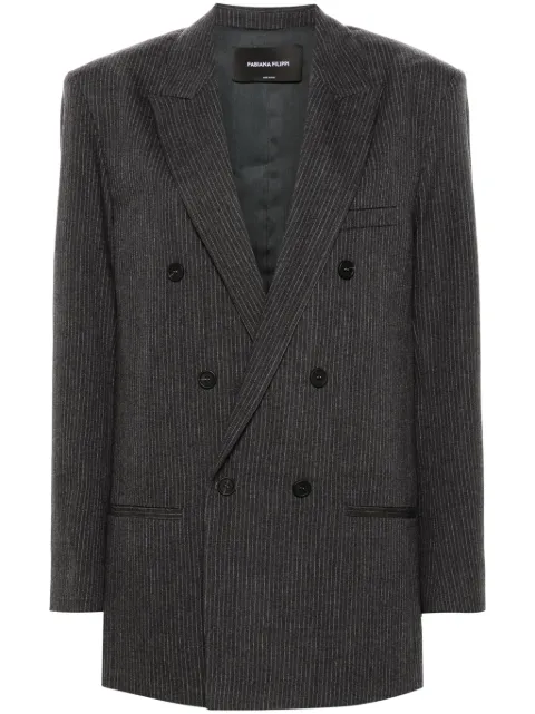 Fabiana Filippi pinstriped blazer Grey GCD224F184D7610000